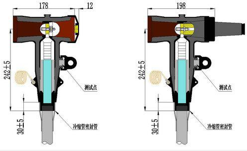 電纜插拔頭外形尺寸及結(jié)構(gòu)圖2